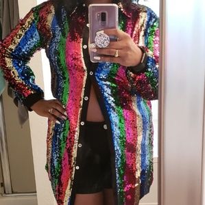 Multi Colored Sequin Shirt